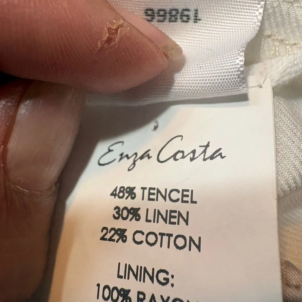 ENZA COSTA Ponte Knit Flare dress pants Womens  Off White size 25 (28x32)
